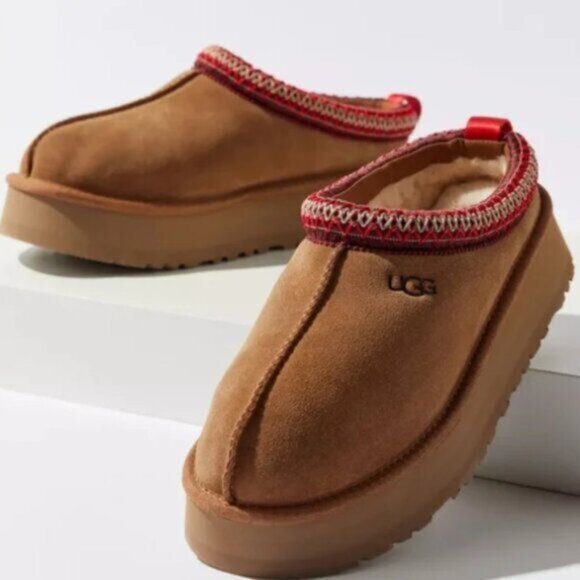 Ugg Tazz Tasman Platform Slipper in chestnut - Picture 4 of 7